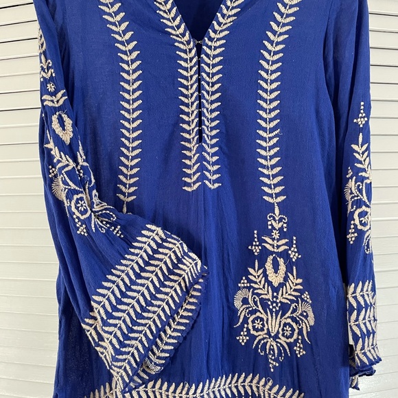 Free People Boho Embroidered Hoodie - Picture 1 of 3